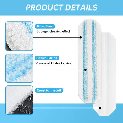 Flat  Mop Pad Rags Washable Reusable Microfiber