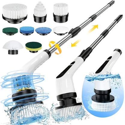 Electric Spin Scrubber 9-in-1 Cordless Rechargeable