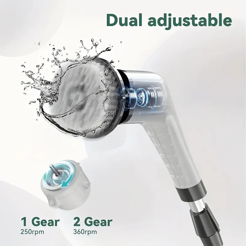 Electric Spin Scrubber 9-in-1 Cordless Rechargeable