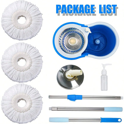 Spin Mop Bucket Set with Soap Dispenser 360°Rotating