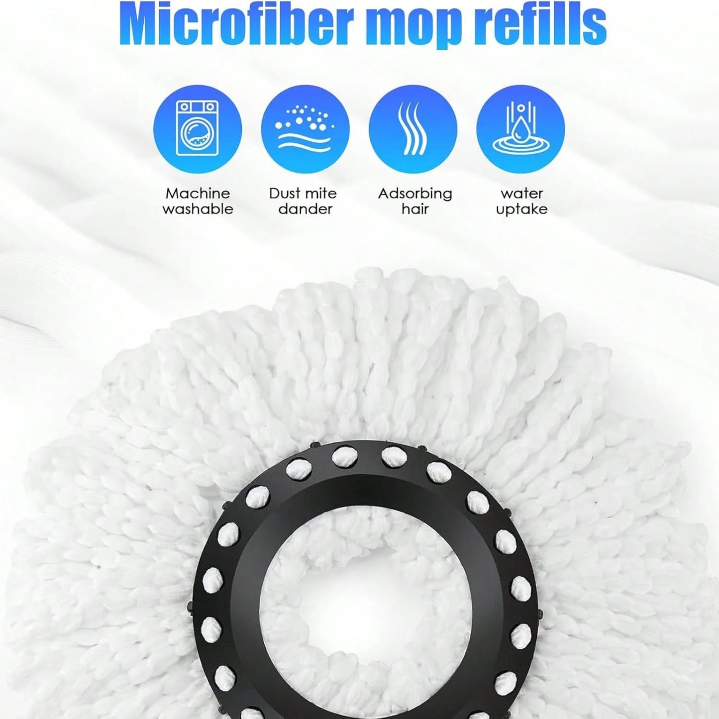 Spin Mop Bucket Set with Soap Dispenser 360°Rotating