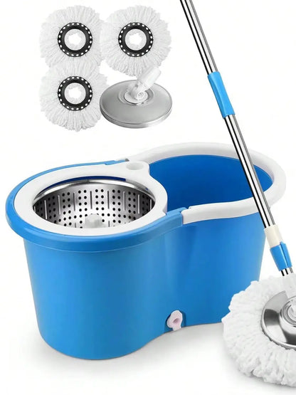 Spin Mop Bucket Set with Soap Dispenser 360°Rotating