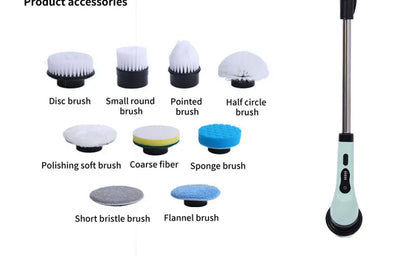 Electric Spin Scrubber 9-in-1 Cordless Rechargeable